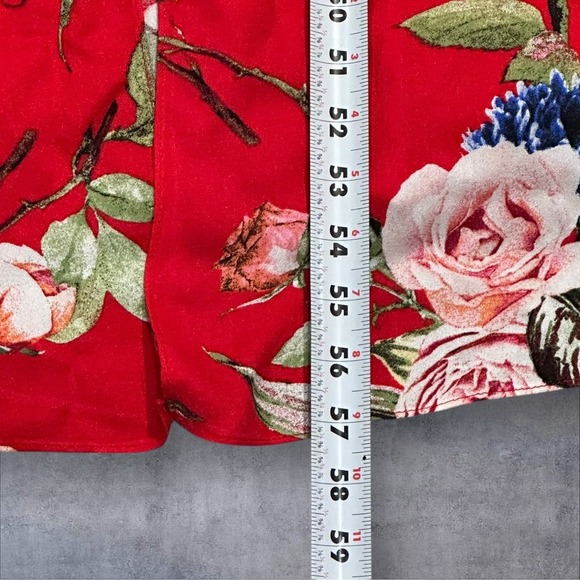 AFRM Micah Corset Tiered Maxi Floral Dress Slit Flutter Sleeves Size Small Read - Picture 11 of 14